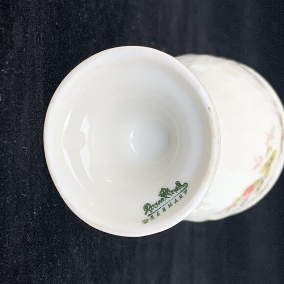 Rosenthal China Sanssouci Footed Porcelain Egg Cup Gold Trim Vintage Germany - Picture 9 of 10